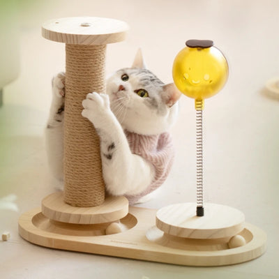 Mewoofun Cute Bee Shaped Cat Toy