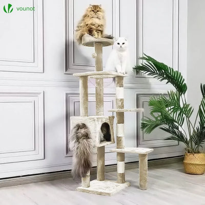 Cat Tree with Space Capsule and Scratching Post