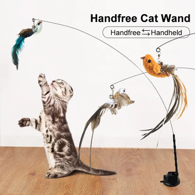 Handfree Bird/Feather Cat Wand